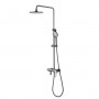 Душевая система с изливом Lemark Bronx LM3762GM графит
