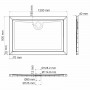 Душевой поддон прямоугольный Wasserkraft Salm 27T07 (120х90)