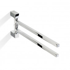 Decor Walther Corner HTH2 Полотенцедержатель поворотный 39.8см, двойной, подвесной, цвет: хром