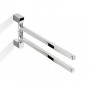 Decor Walther Corner HTH2 Полотенцедержатель поворотный 39.8см, двойной, подвесной, цвет: хром