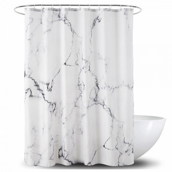 Шторка для ванной комнаты Marble White MRB180W (180х200)