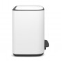 Мусорный бак Brabantia Pedal Bin Bo с педалью 121142 белый (11л+23л)