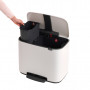 Мусорный бак Brabantia Pedal Bin Bo с педалью 121142 белый (11л+23л)