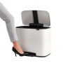 Мусорный бак Brabantia Pedal Bin Bo с педалью 121142 белый (11л+23л)