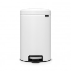 Мусорное ведро с педалью Brabantia NewIcon минерально-белое 113789 (12л)