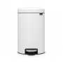 Мусорное ведро с педалью Brabantia NewIcon минерально-белое 113789 (12л)