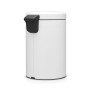 Мусорное ведро с педалью Brabantia NewIcon минерально-белое 113789 (12л)