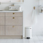 Мусорное ведро с педалью Brabantia NewIcon минерально-белое 113789 (12л)