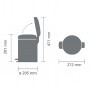 Мусорное ведро с педалью Brabantia NewIcon зеленое 304026 (5л)