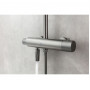Душевая система с термостатом и изливом Lemark Bronx LM3772GM графит