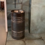 Раковина напольная Kerasan Artwork Barrel 4742K83 ржавчина