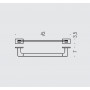 Держатель для полотенца 42 см Colombo Design LOOK B1609