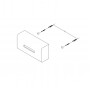 Decor Walther Stone KB Диспенсер для салфеток 8x26x13.5см, настольный, цвет: белый