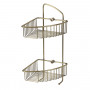 Полка-решетка двойная угловая Veragio Basket Bronzo VR.GFT-9037.BR бронза