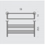 Полка для полотенец Colombo Design Hermitage B3387 хром