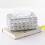 Бокс для салфеток Kassatex Crystal Silver CRL-TH-SLV