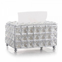 Бокс для салфеток Kassatex Crystal Silver CRL-TH-SLV