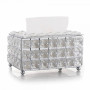 Бокс для салфеток Kassatex Crystal Silver CRL-TH-SLV