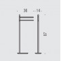 Стойка для полотенец Colombo Design Square B9901