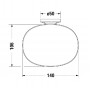 Мыльница подвесная Duravit Starck T 0099334600 черная