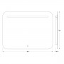 Зеркало с led подсветкой EVOFORM Ledline BY 2445 (80х60)