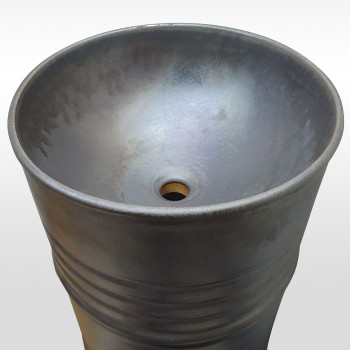 Раковина напольная Kerasan Artwork Barrel 474383 ржавчина, слив в стену