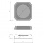 Мыльница настольная Decor Walther Kristall 0931694 антрацит