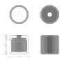 Decor Walther Kristall KB Диспенсер для салфеток 15x15см, настольный,  цвет: хрусталь антрацит