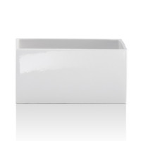 Decor Walther DW 624 Бокс универсальный 25x12x12см, фарфор, настольный, цвет: белый