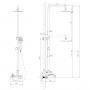 Душевая система с изливом Lemark Bellario LM6862C