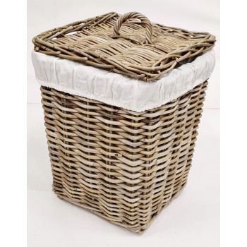 Корзина для белья из ротанга 2111LXG S/2 №1 серая