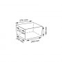 Корзина для хранения плетеная Wasserkraft Kammel WB-180-S кремовая