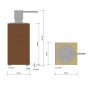 Дозатор для жидкого мыла настольный Decor Walther Wood 0926385
