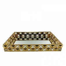 Подставка для предметов 32 см Kassatex Crystal Gold CRY-TR-GD