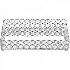 Подставка для предметов 25 см Kassatex Crystal Round Silver CRD-STR-SLV