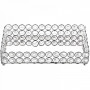 Подставка для предметов 25 см Kassatex Crystal Round Silver CRD-STR-SLV