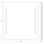 Зеркало с led подсветкой EVOFORM Ledline BY 2116 (70х75)