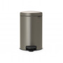 Мусорное ведро с педалью Brabantia NewIcon платиновое 113628 (12л)