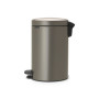 Мусорное ведро с педалью Brabantia NewIcon платиновое 113628 (12л)