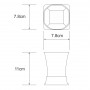 Стакан для зубных щеток настольный Wasserkraft Amper K-5428BLACK