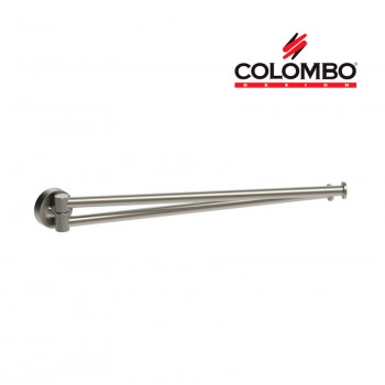 Полотенцедержатель двойной поворотный Colombo Design PLUS W4913.HPS1 сталь