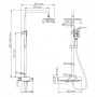 Душевая система с термостатическим смесителем Wasserkraft A11401 Thermo