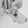 Смеситель для ванны с коротким изливом Wasserkraft Naab 8601 хром
