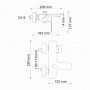 Смеситель для ванны с коротким изливом Wasserkraft Dinkel 5801