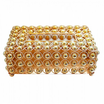 Бокс для салфеток Kassatex Pearl Gold PGL-TH-GD