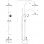 Душевая система с изливом Lemark Duetto LM5762C