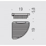 Полка-решетка угловая Colombo Design ANGOLARI B9649
