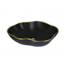 Раковина-чаша Bronze De Luxe Black Orchid 1395 черная