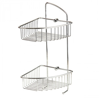 Полка-решетка двойная угловая Veragio Basket Cromo VR.GFT-9037.CR