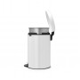 Мусорное ведро с педалью Brabantia NewIcon белое 114243 (20л)